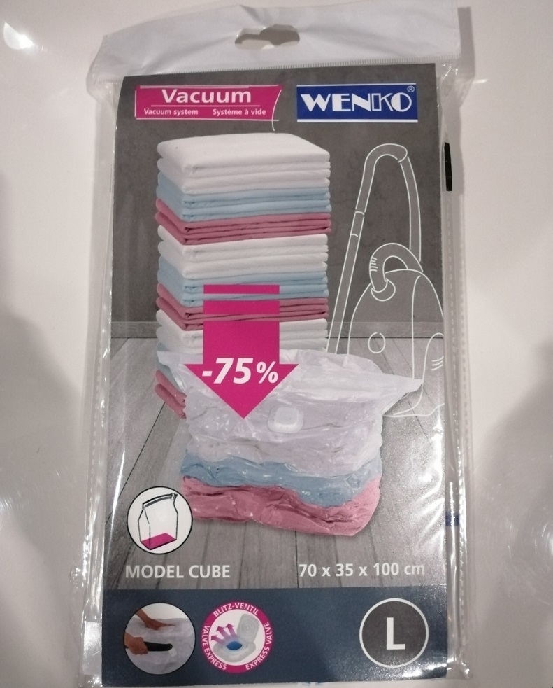 Σάκος ρούχων Vacuum Cube L Wenko