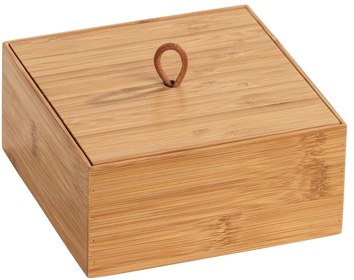 Κουτί μπάνιου Bamboo με καπάκι Wenko Terra I