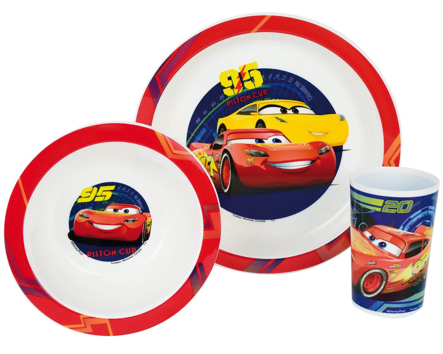 PoliHome Σερβίτσιο φαγητού Cars Ango