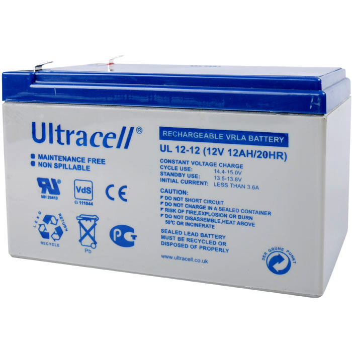 PoliHome Μπαταρίες μολύβδου Ultracell 12V 12Ah F1