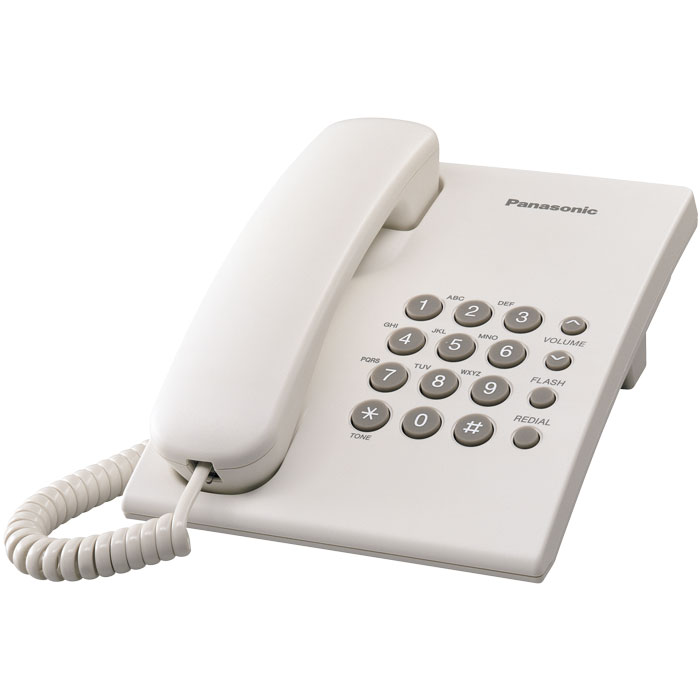 Ενσύρματη συσκευή τηλεφώνου PANASONIC KX-TS500EXW