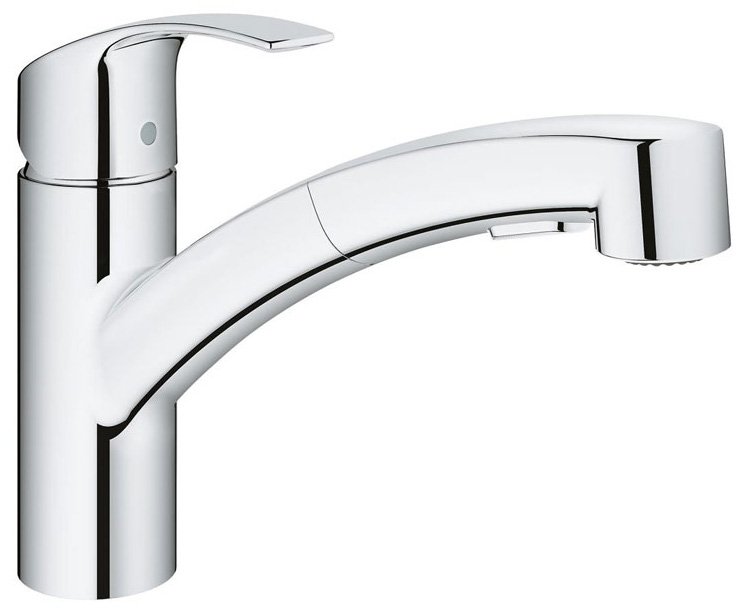 Μπαταρία κουζίνας Grohe Eurosmart με ντουζ