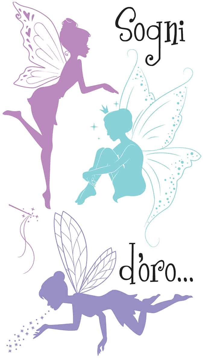 Διακοσμητικά αυτοκόλλητα τοίχου Fairies XS