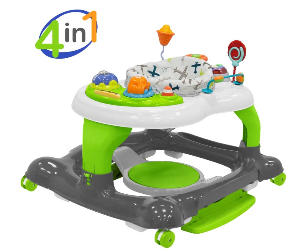 PoliHome Περπατούρα Κέντρο δραστηριοτήτων Bebe Stars Airplane 4in1