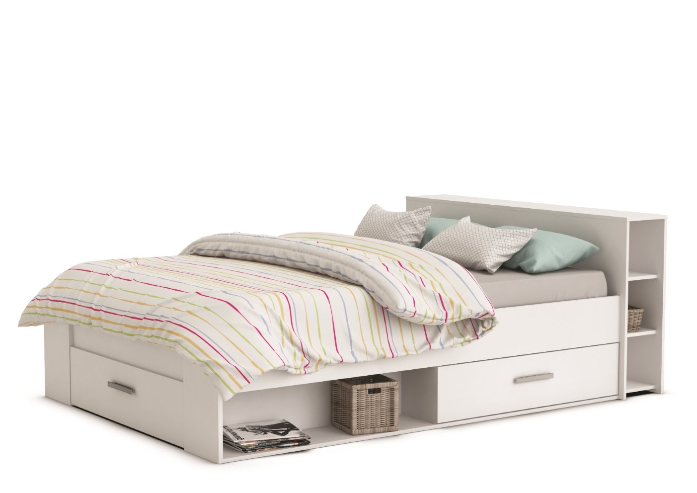 Κρεβάτι Robin - Λευκό-140x190