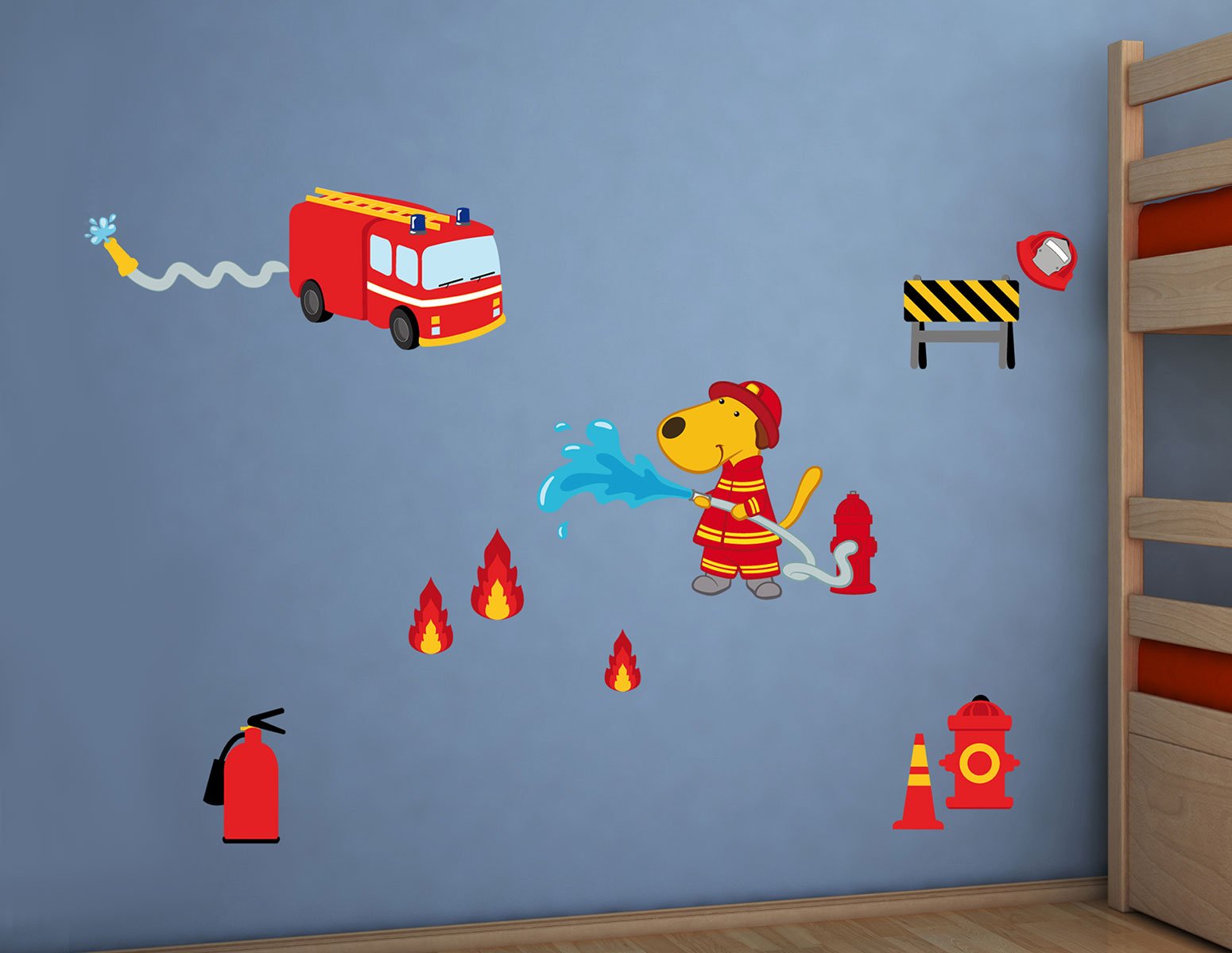Διακοσμητικά Αυτοκόλλητα Τοίχου Fireman L