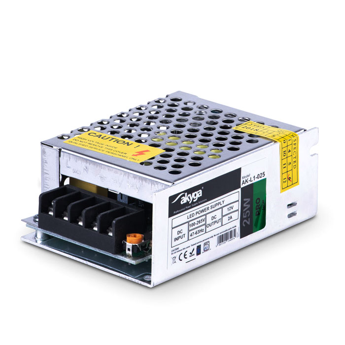 PoliHome Τροφοδοτικό 12V/2A 25W Akyga AK-L1-025