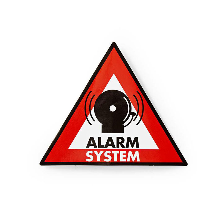 PoliHome Αυτοκόλλητο ALARM SYSTEM Nedis STCKWA105