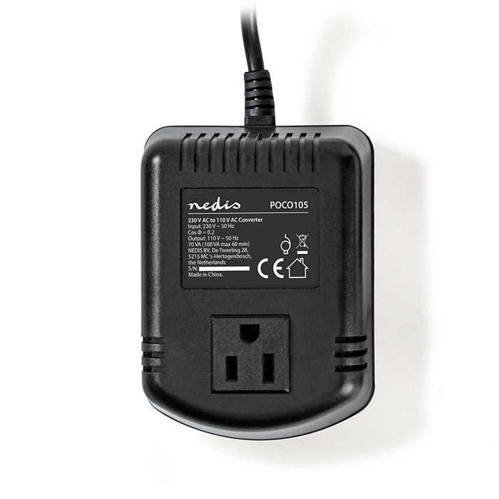 PoliHome Μετατροπέας Nedis POCO105 230 V AC σε 110 V AC