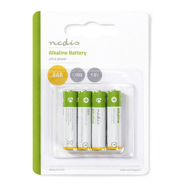 PoliHome Μπαταρίες αλκαλικές Nedis BAAKLR034BL AAA-LR03 1.5V