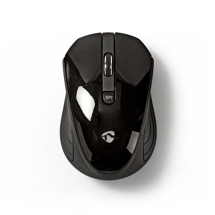PoliHome Ασύρματο οπτικό ποντίκι Nedis MSWS400-Μαύρο