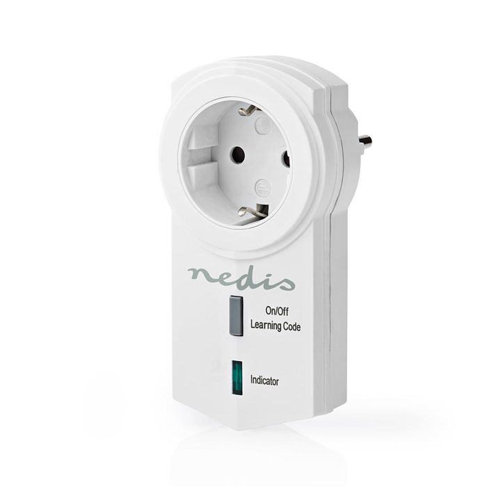 Τηλεχειριζόμενη RF πρίζα smart plug Nedis RFPM120FWT με επέκταση