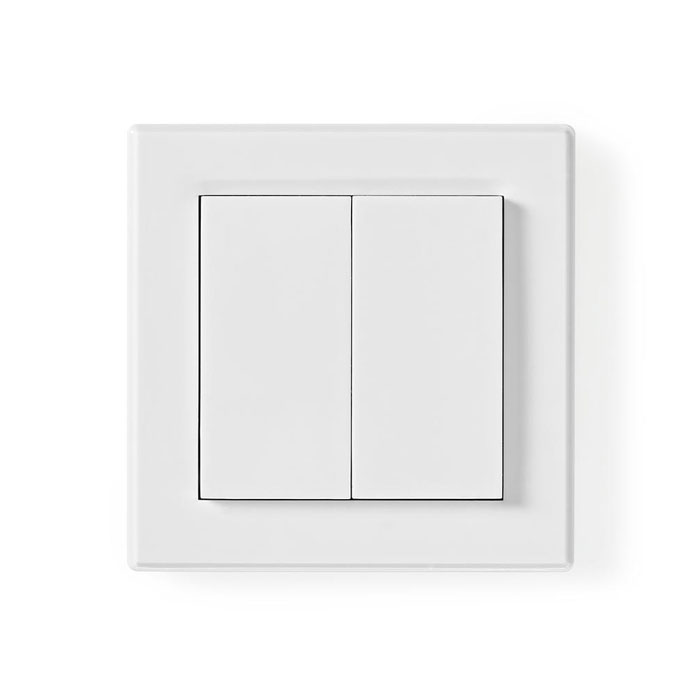 Τηλεχειριζόμενος RF διακόπτης smart light switch Nedis RFWS20WT διπλός