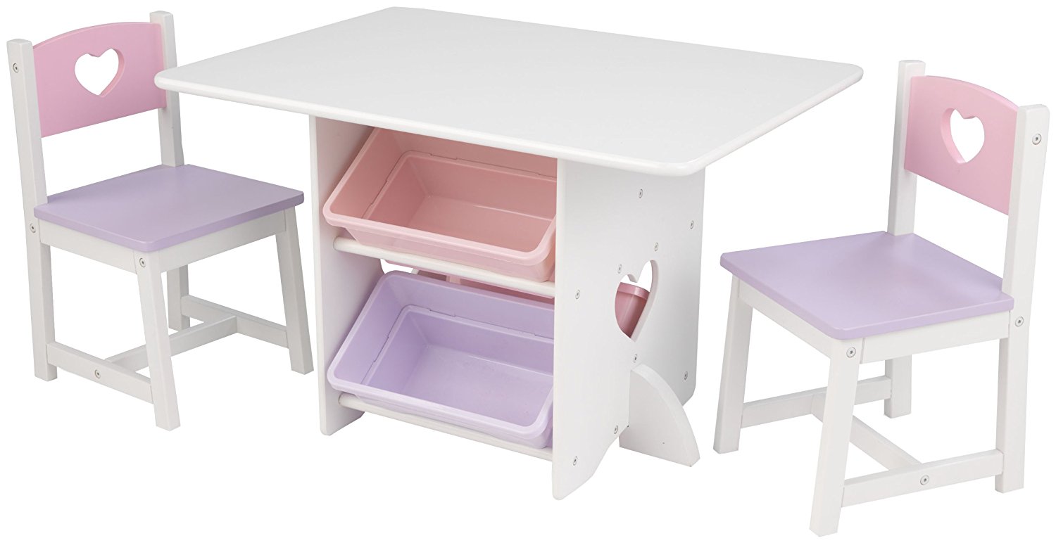 Τραπεζάκι KidKraft Storage Table and Chair Set WIth Bins