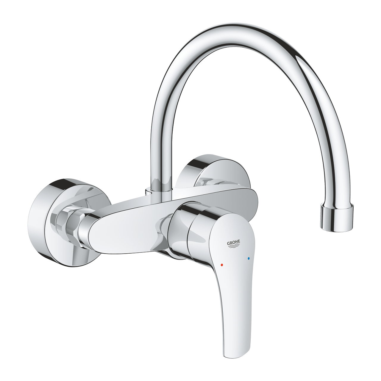 Μπαταρία κουζίνας τοίχου Grohe EuroSmart