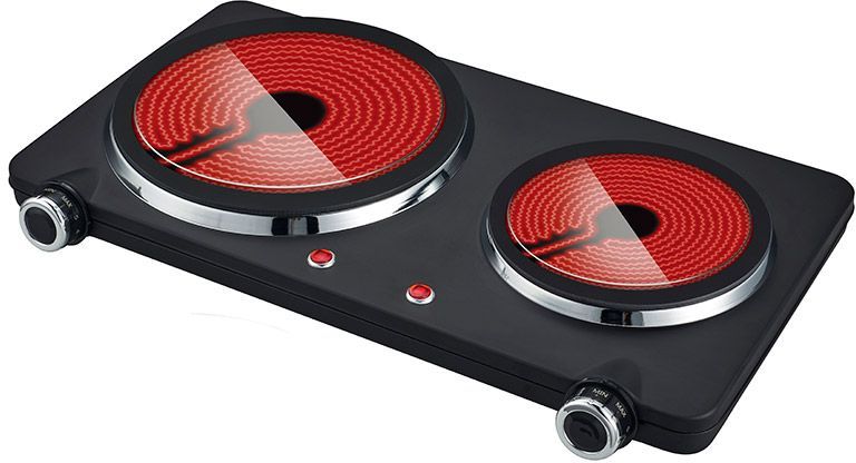 PoliHome Κεραμική εστία διπλή Primo PRCP 1500W