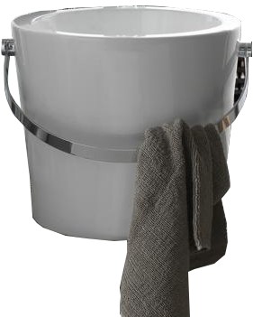 Νιπτήρας Bucket Scarabeo white Φ40,5