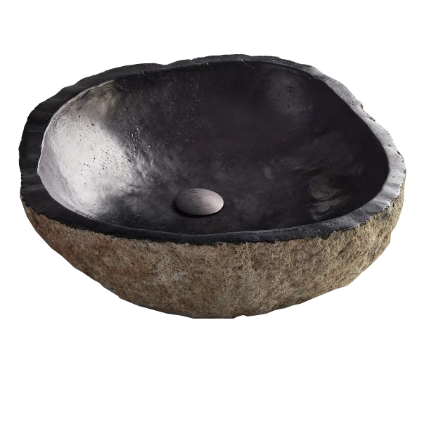 PoliHome Νιπτήρας πέτρινος Riverstone Vero Fossil