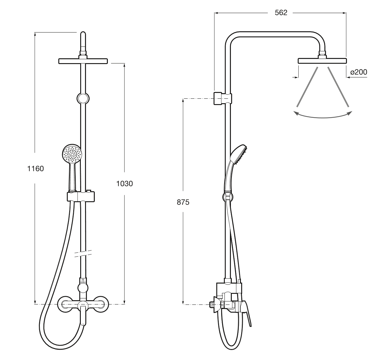 Roca Victoria II shower column