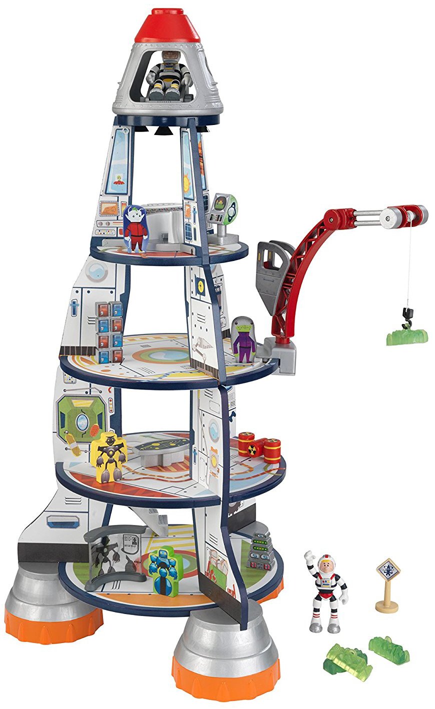 Διαστημικός πύραυλος Kidkraft Rocket Ship Playset (Μήκος: 45 Βάθος: 45 Ύψος: 78)