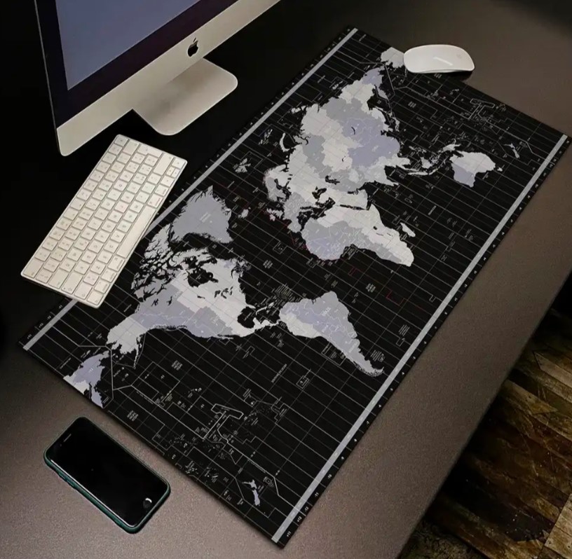 Επιτραπέζιο πατάκι γραφείου Black Map