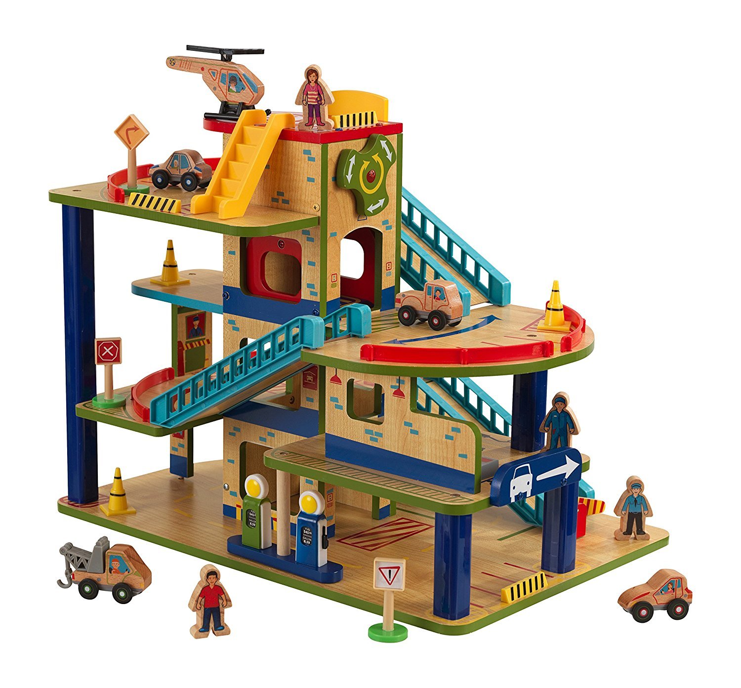 Πάρκινγκ Kidkraft Wash n Go Car Garage (Μήκος: 51 Βάθος: 34 Ύψος: 42)