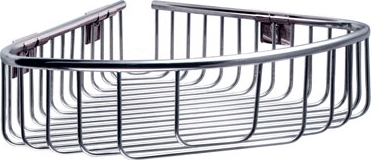 PoliHome Γωνιακό καλάθι σχαρωτό KARAG RETI III-Χρωμέ-21x21 εκ.
