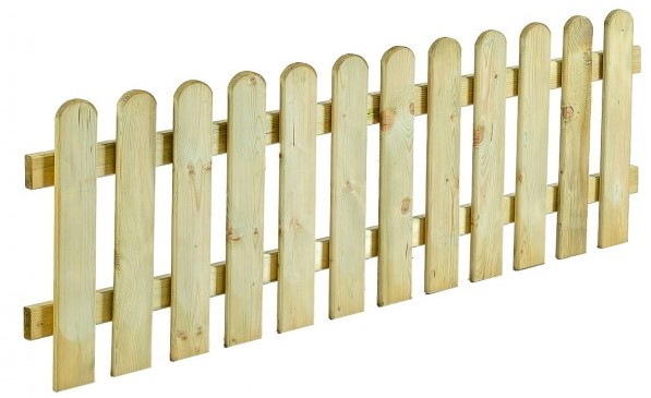 PoliHome Φράχτης ξύλινος Noris με λεία τάβλα -80 x 180 εκ.