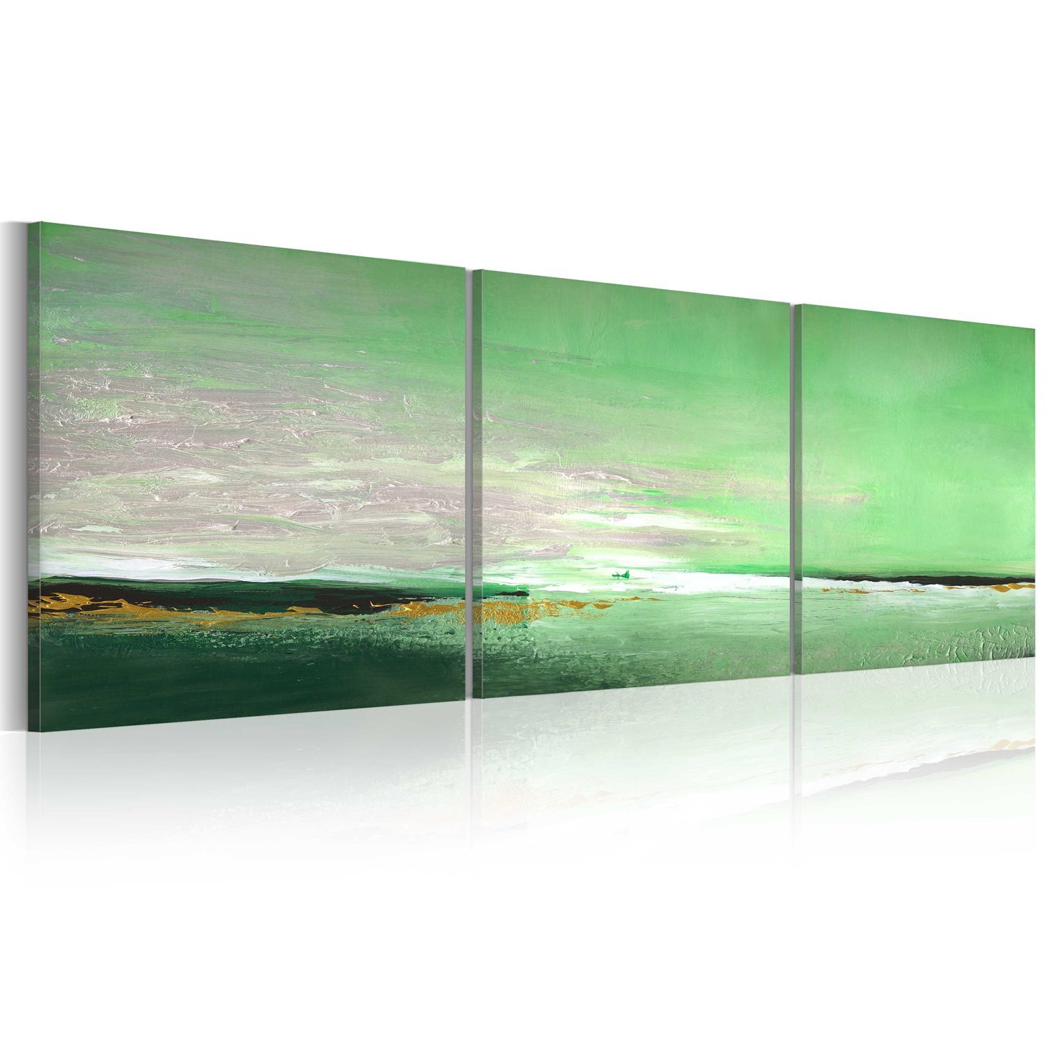 Χειροποίητα ζωγραφισμένος πίνακας – Sea-green coast 150×50