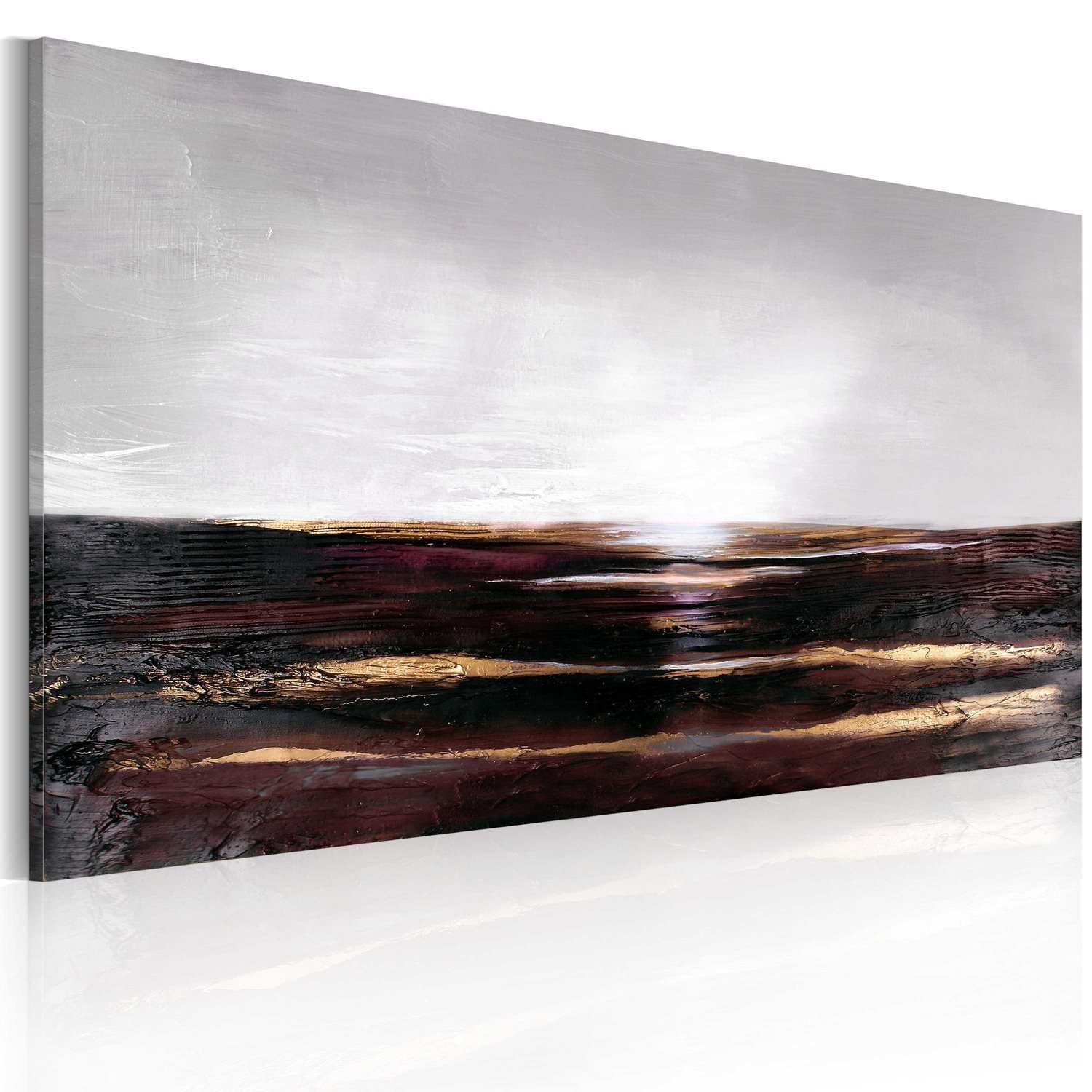 Χειροποίητα ζωγραφισμένος πίνακας – Black ocean 120×60