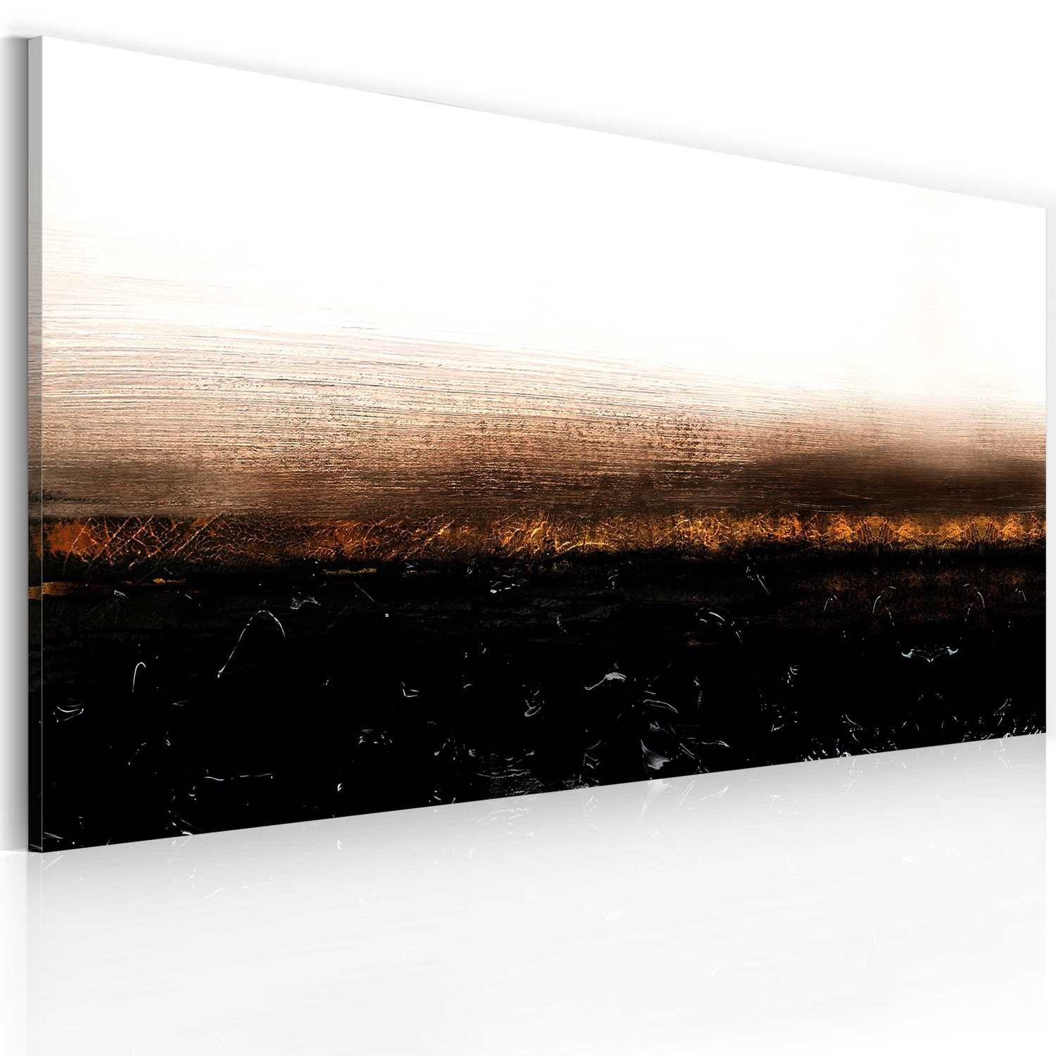 Χειροποίητα ζωγραφισμένος πίνακας – Black soil (Abstraction) 120×60