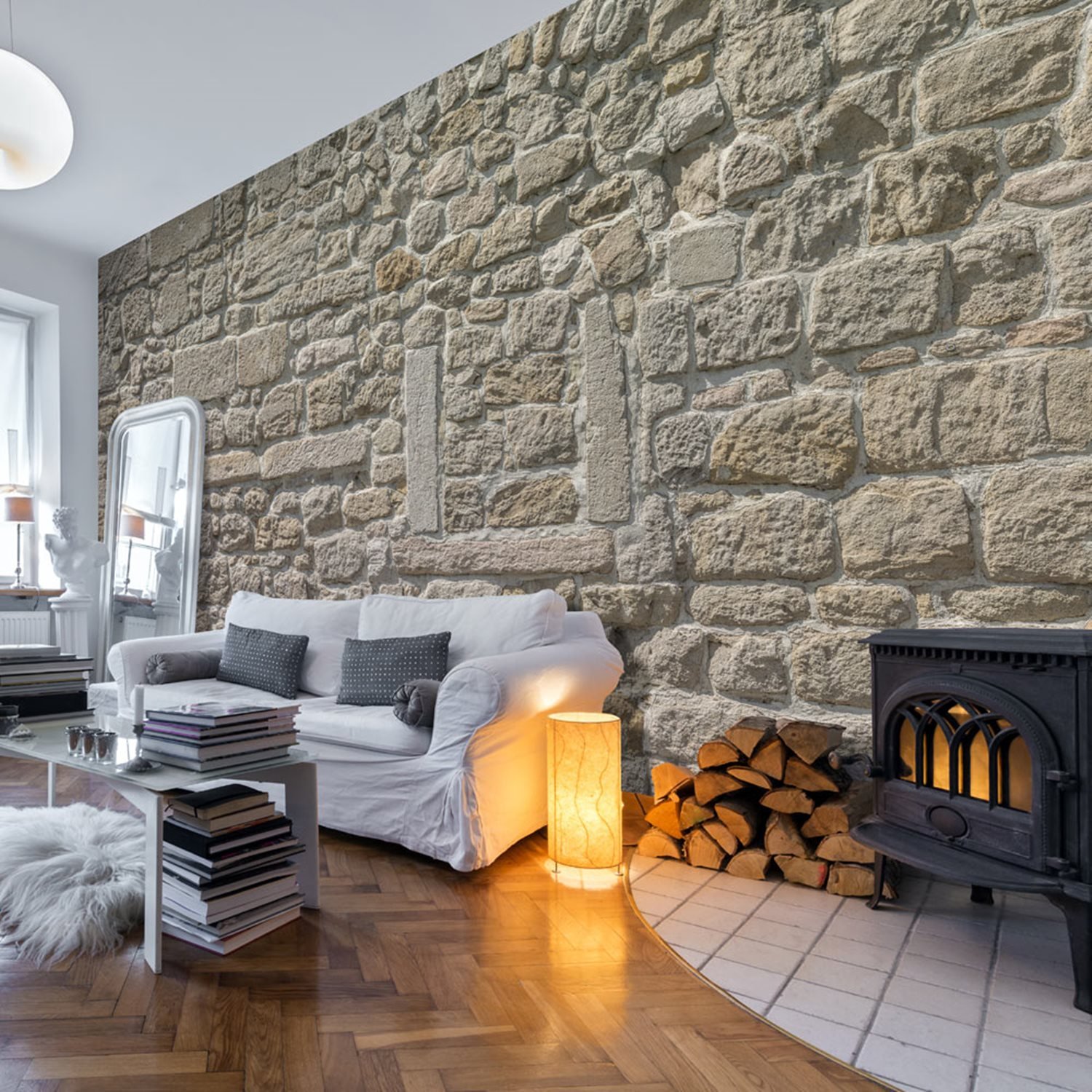 PoliHome Ταπετσαρία XXL - Stone Temple 500x280