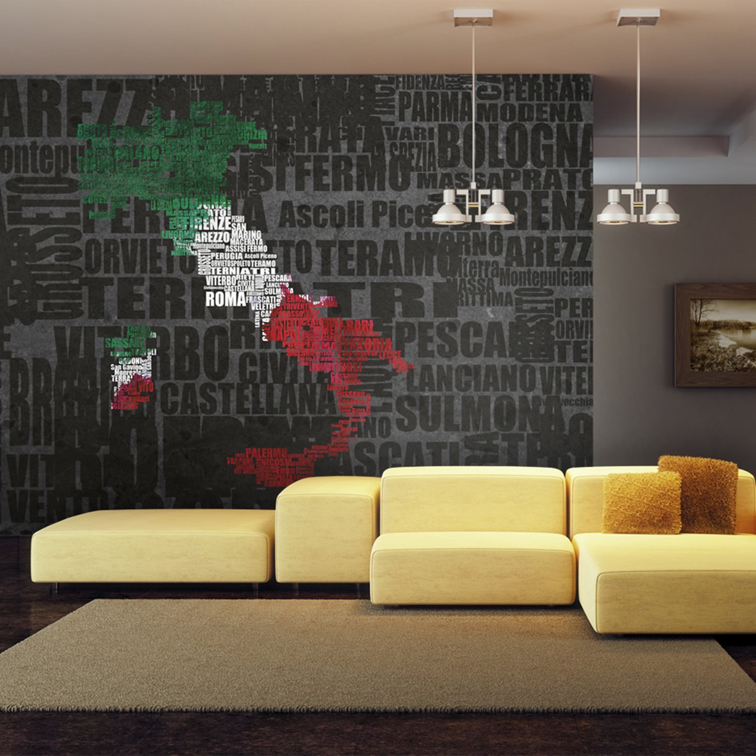 Φωτοταπετσαρία – Text map of Italy 450×270