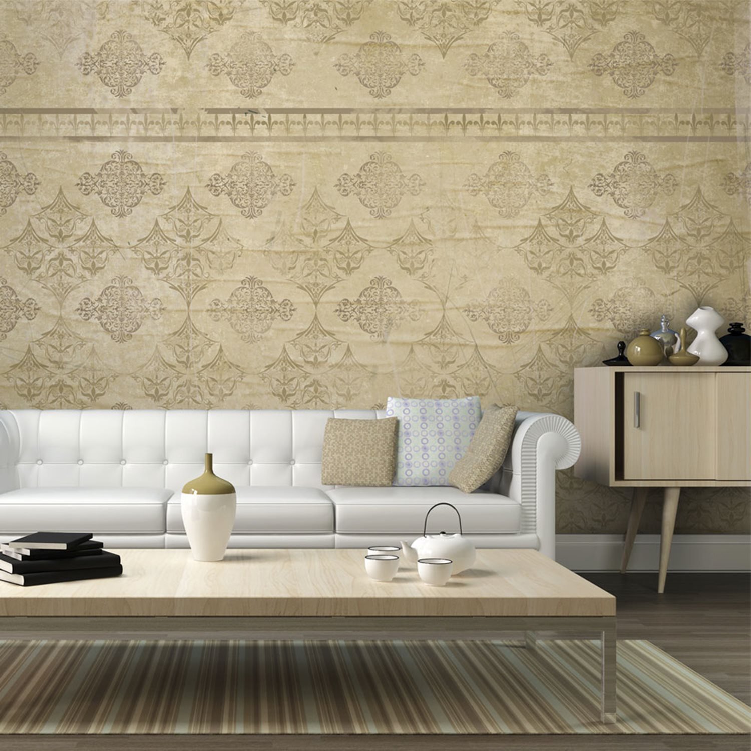 Φωτοταπετσαρία – Faded baroque wallpaper 450×270