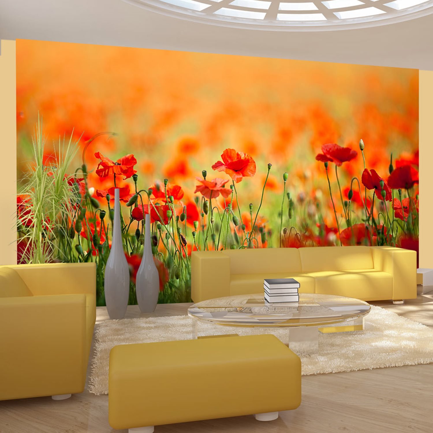 Φωτοταπετσαρία – Poppies in shiny summer day 450×270