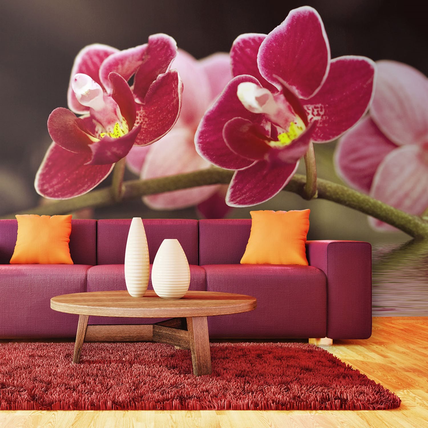 Φωτοταπετσαρία – Beautiful orchid flowers on the water 450×270