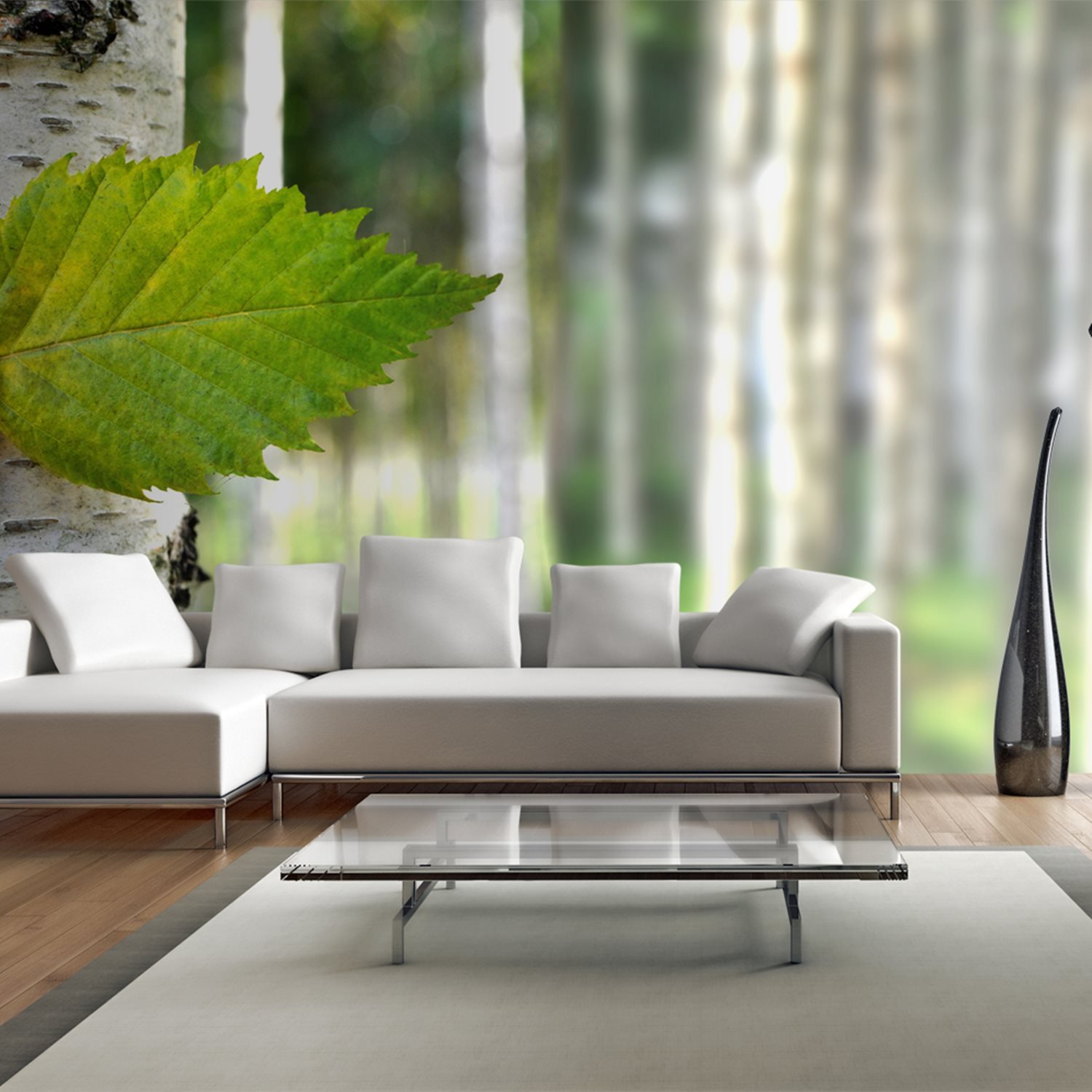 PoliHome Ταπετσαρία XXL - Birch leaf 550x270