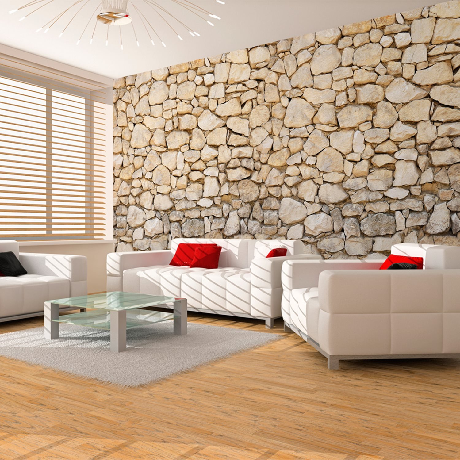 PoliHome Ταπετσαρία XXL - visual illusion - stone 550x270