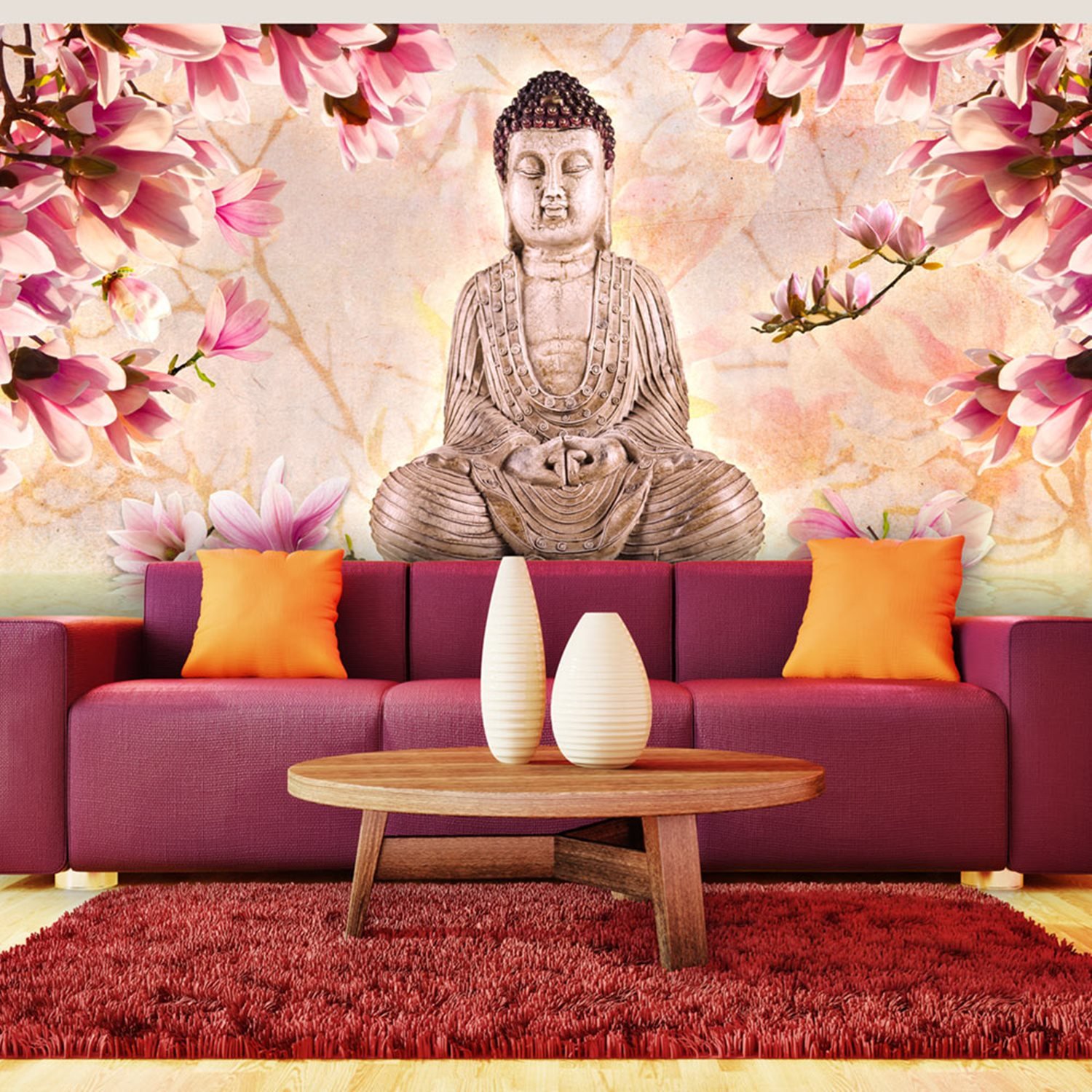 Ταπετσαρία XXL – Buddha and magnolia 550×270