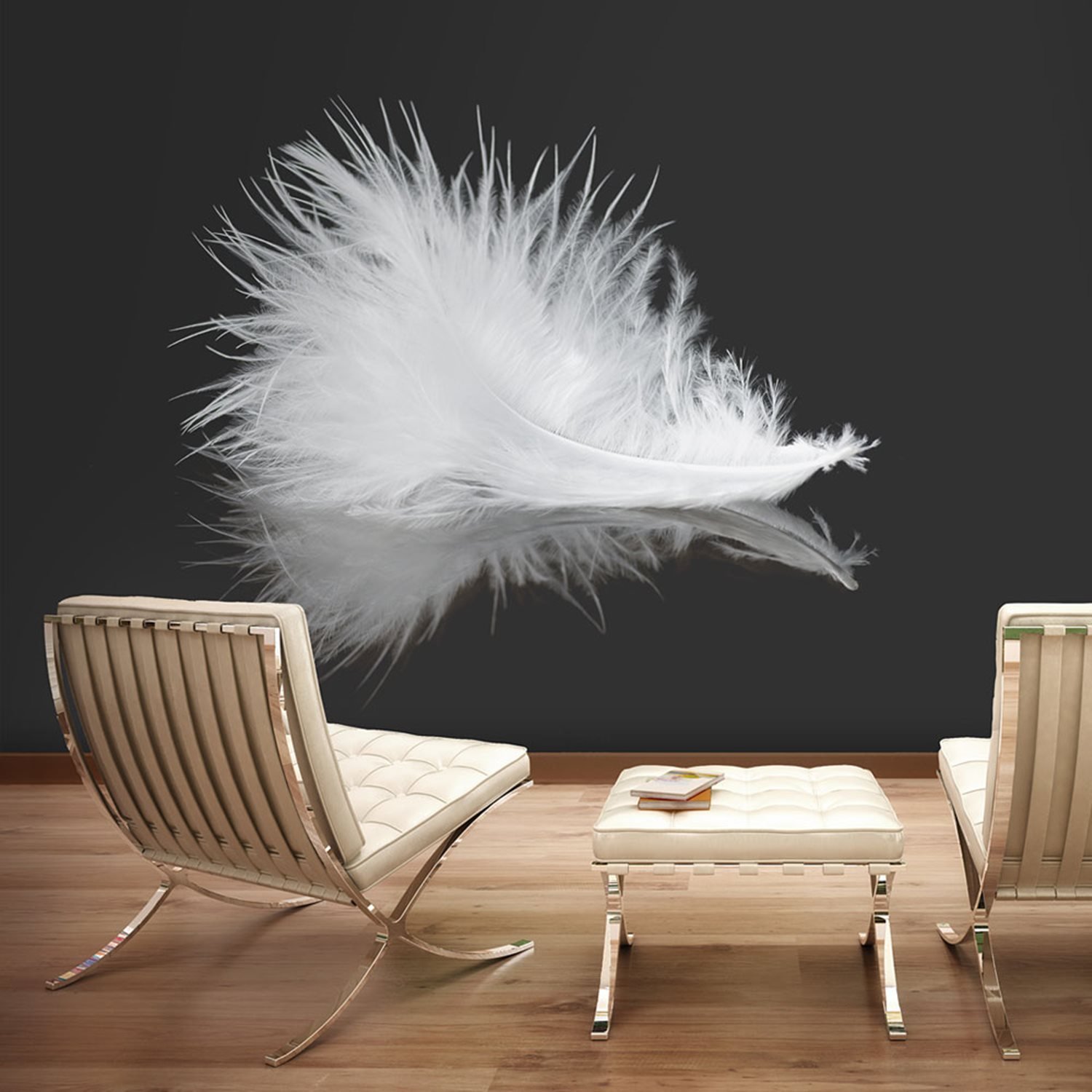 Wallpaper White feather