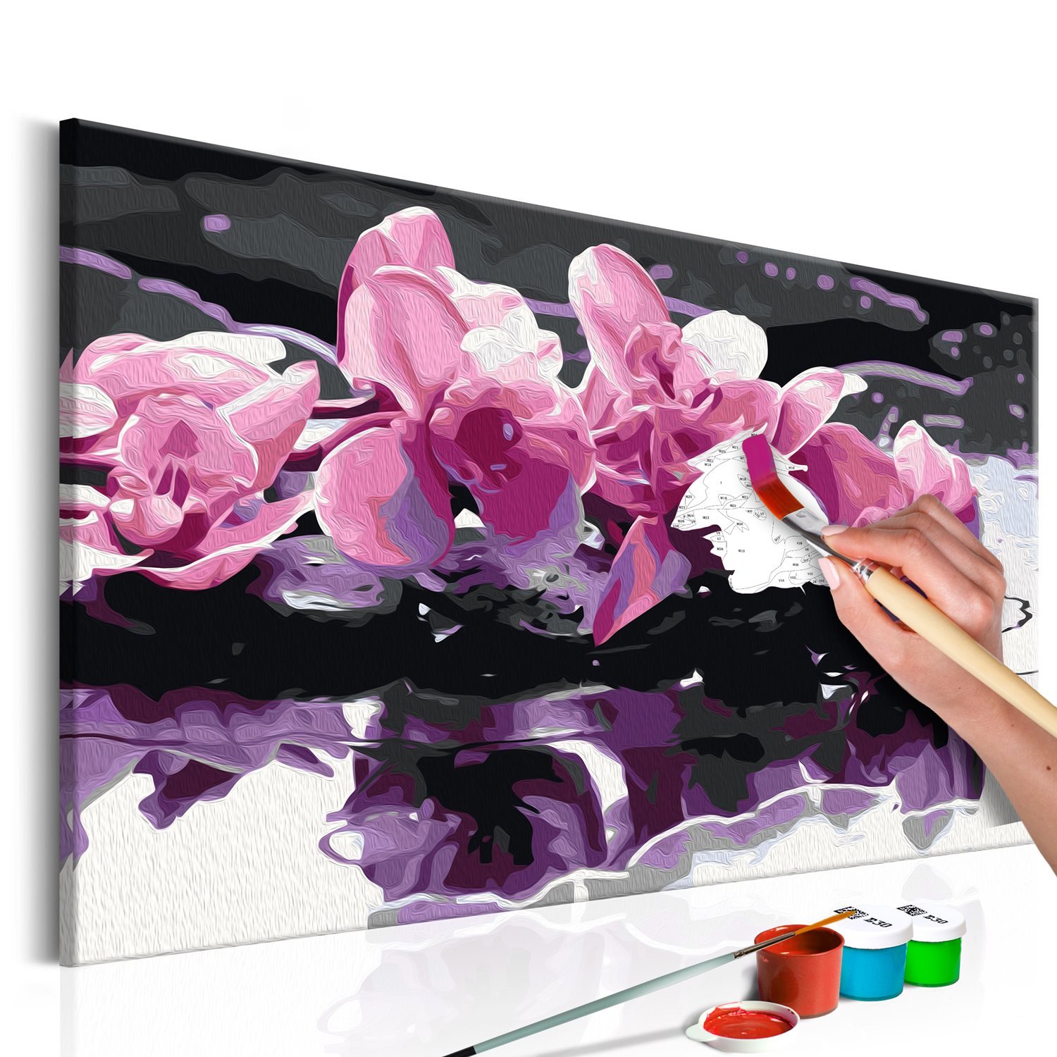 Πίνακας για να τον ζωγραφίζεις – Purple Orchid 60×40