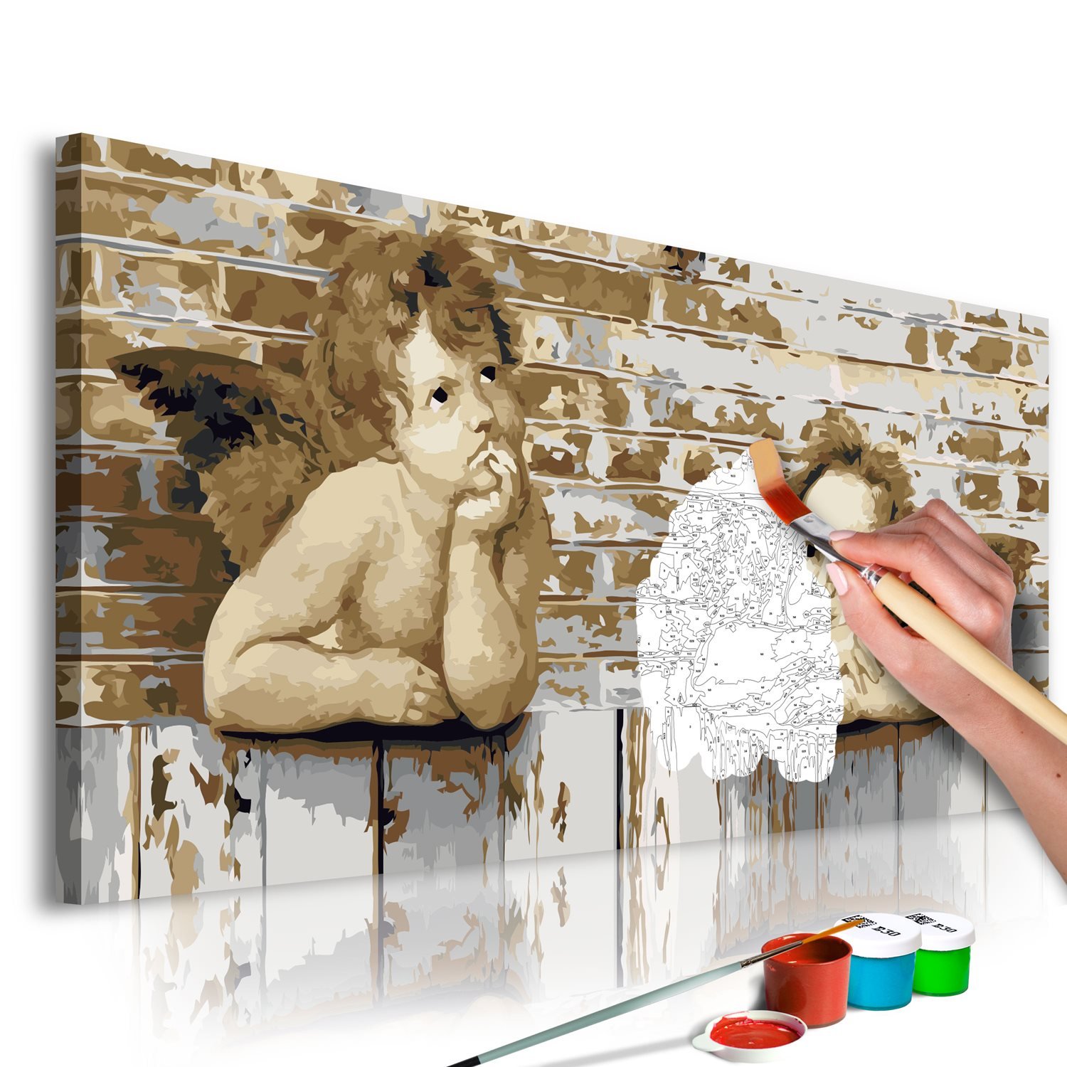 PoliHome Πίνακας για να τον ζωγραφίζεις - Raphael's Angels 80x40
