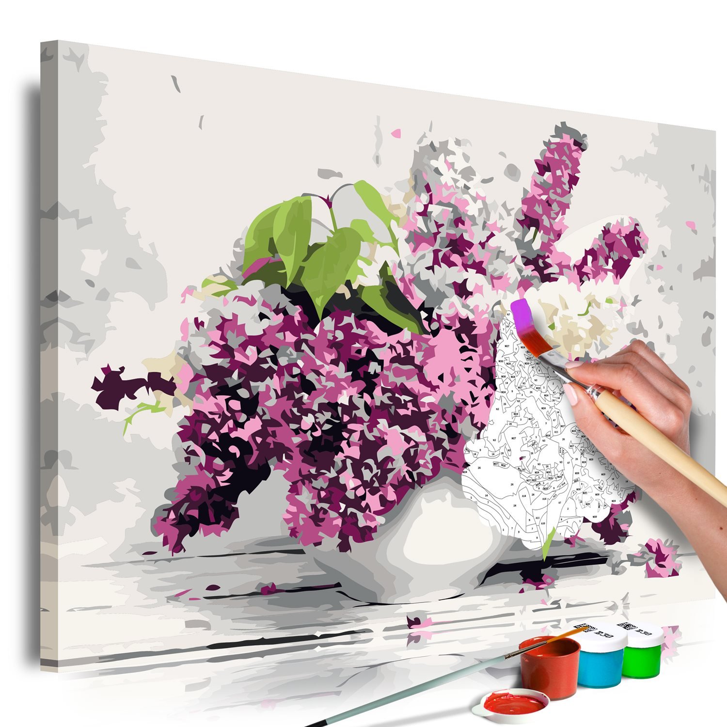 Πίνακας για να τον ζωγραφίζεις – Vase and Flowers 60×40