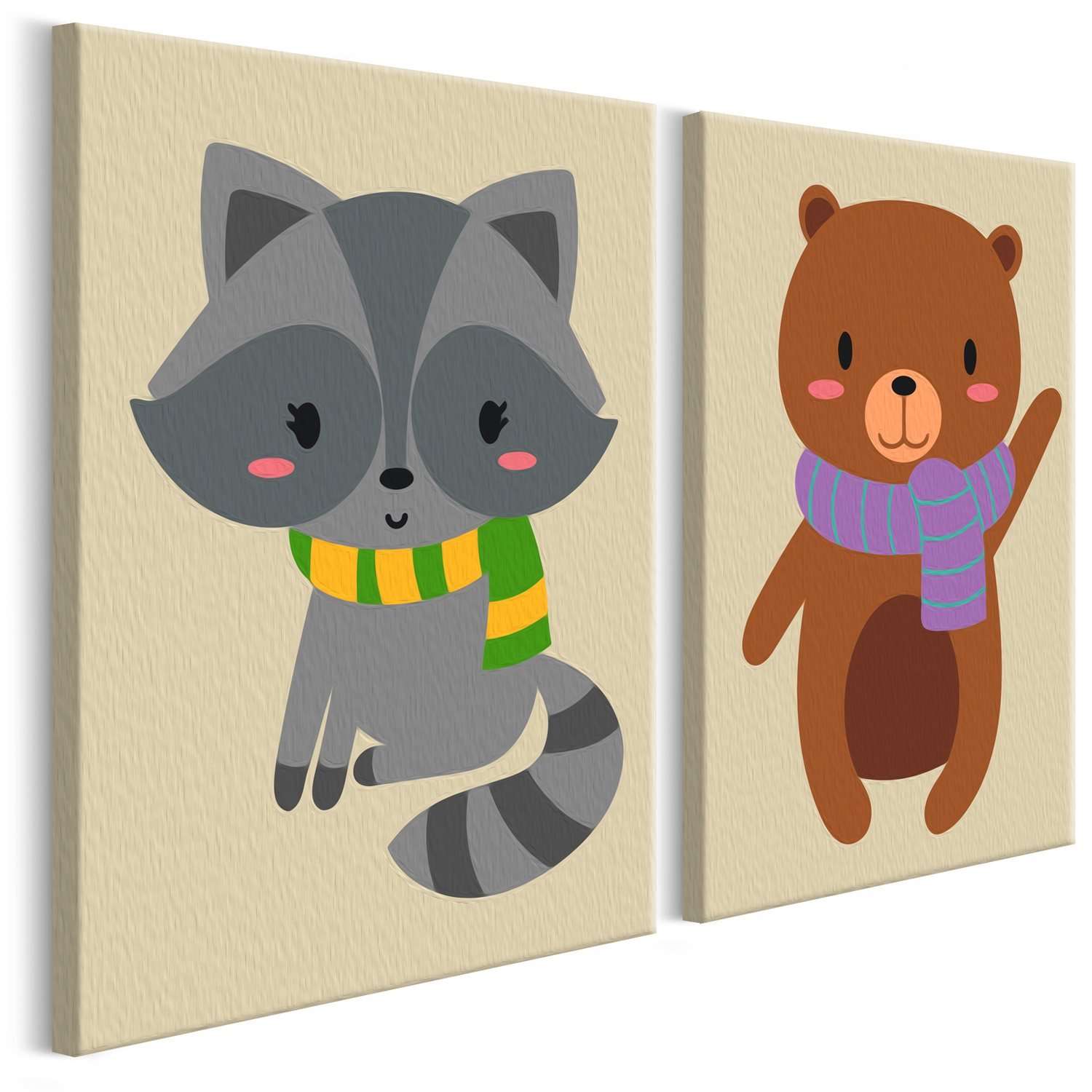 Πίνακας για να τον ζωγραφίζεις – Raccoon Bear 33×23