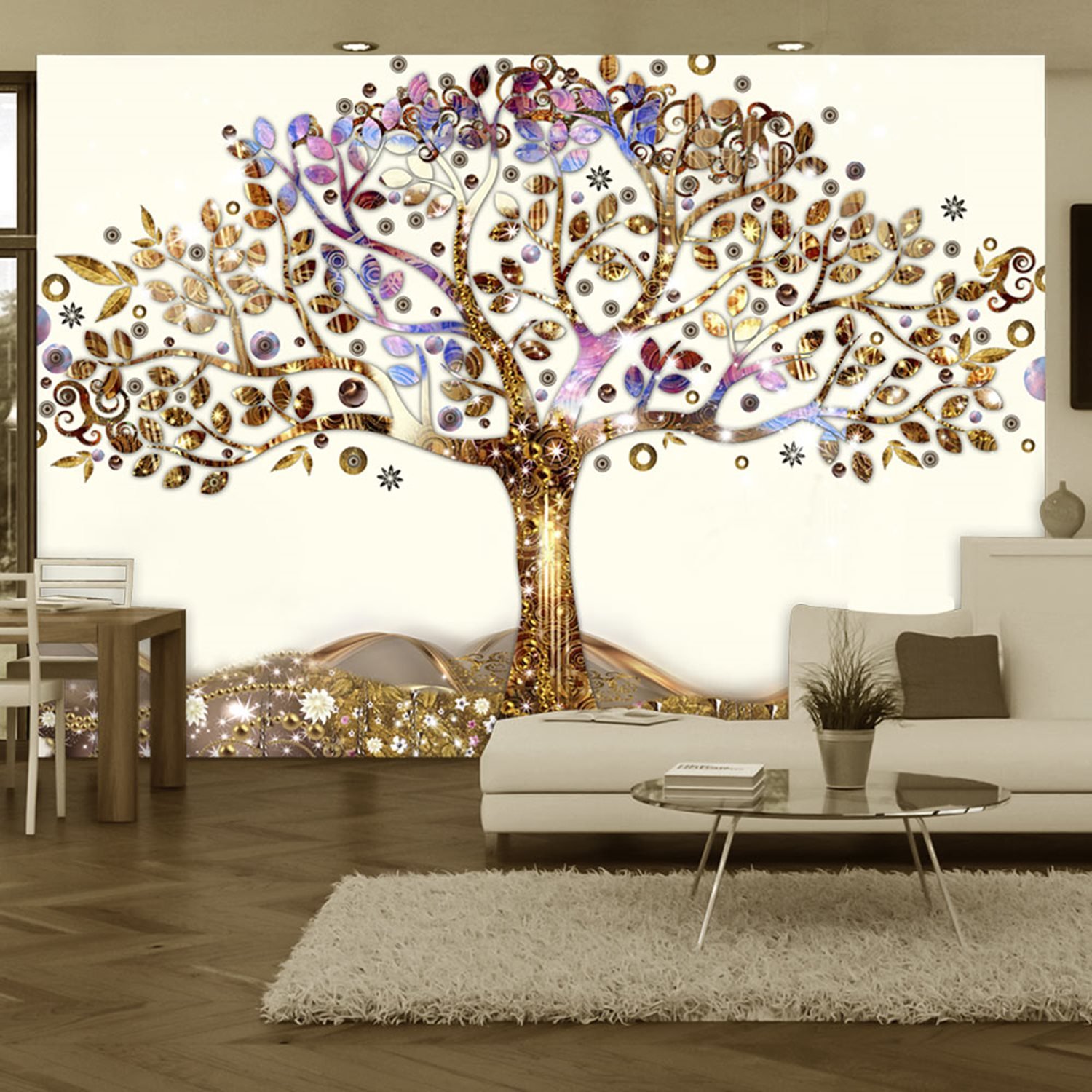 PoliHome Φωτοταπετσαρία - Golden Tree 150x105