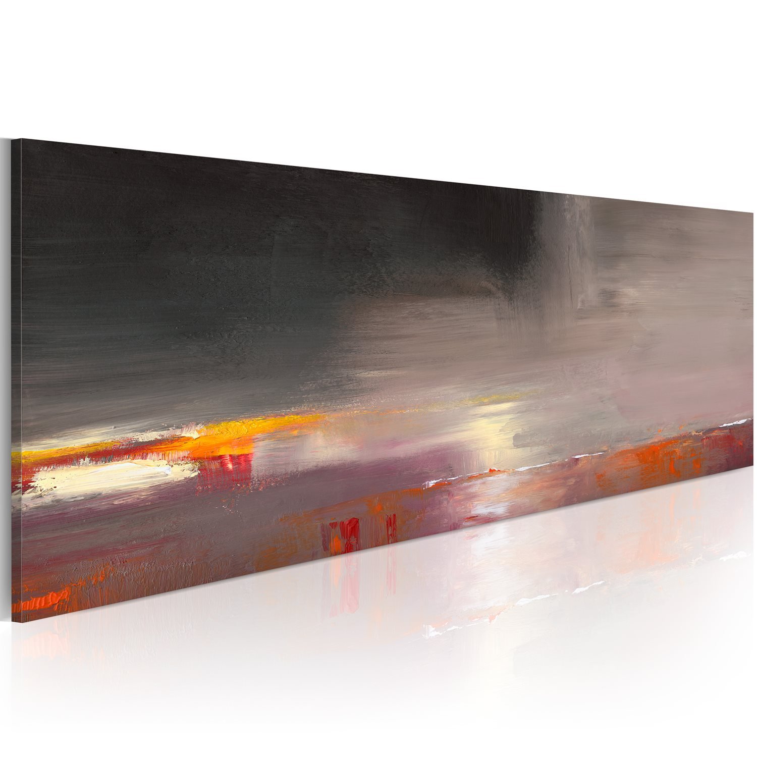 Χειροποίητα ζωγραφισμένος πίνακας – Foggy sea 100×40