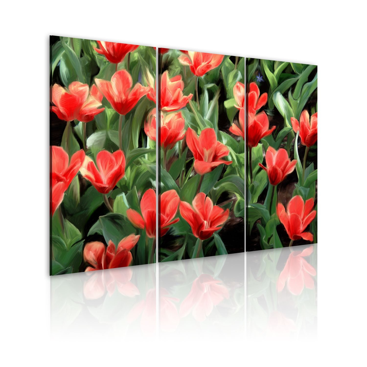 Πίνακας – Red tulips in bloom 60×40