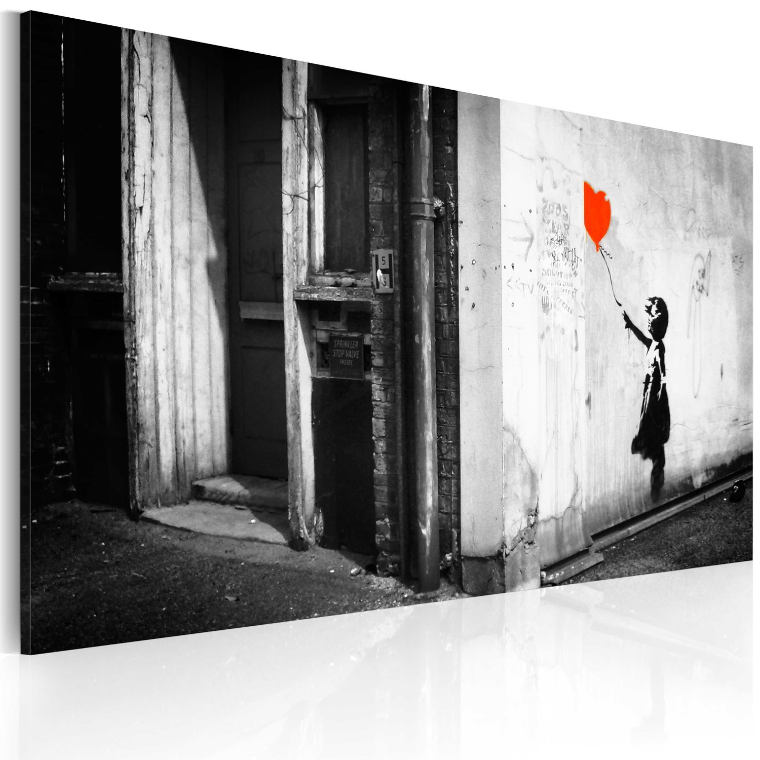 PoliHome Πίνακας - Girl with balloon (Banksy) 60x40