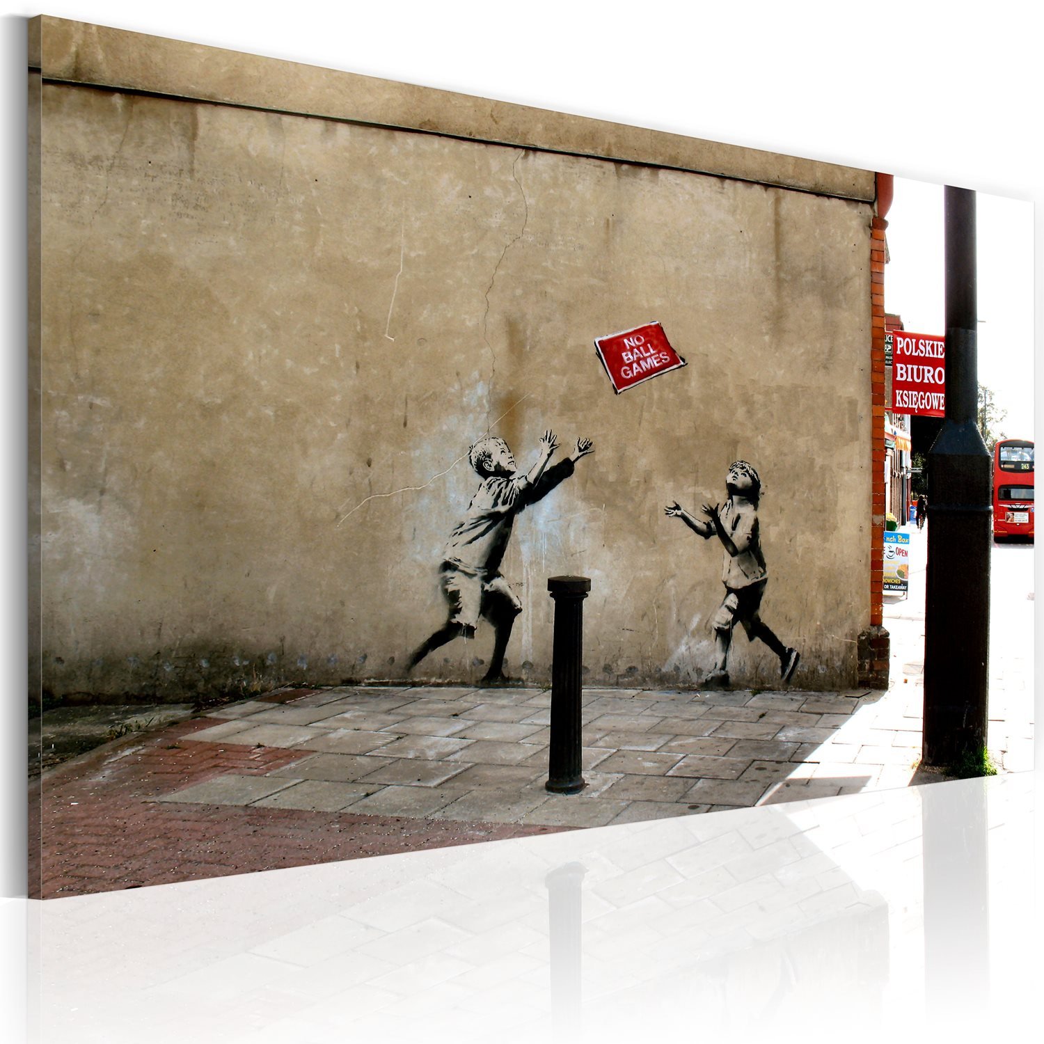 Πίνακας – No ball games (Banksy) 60×40