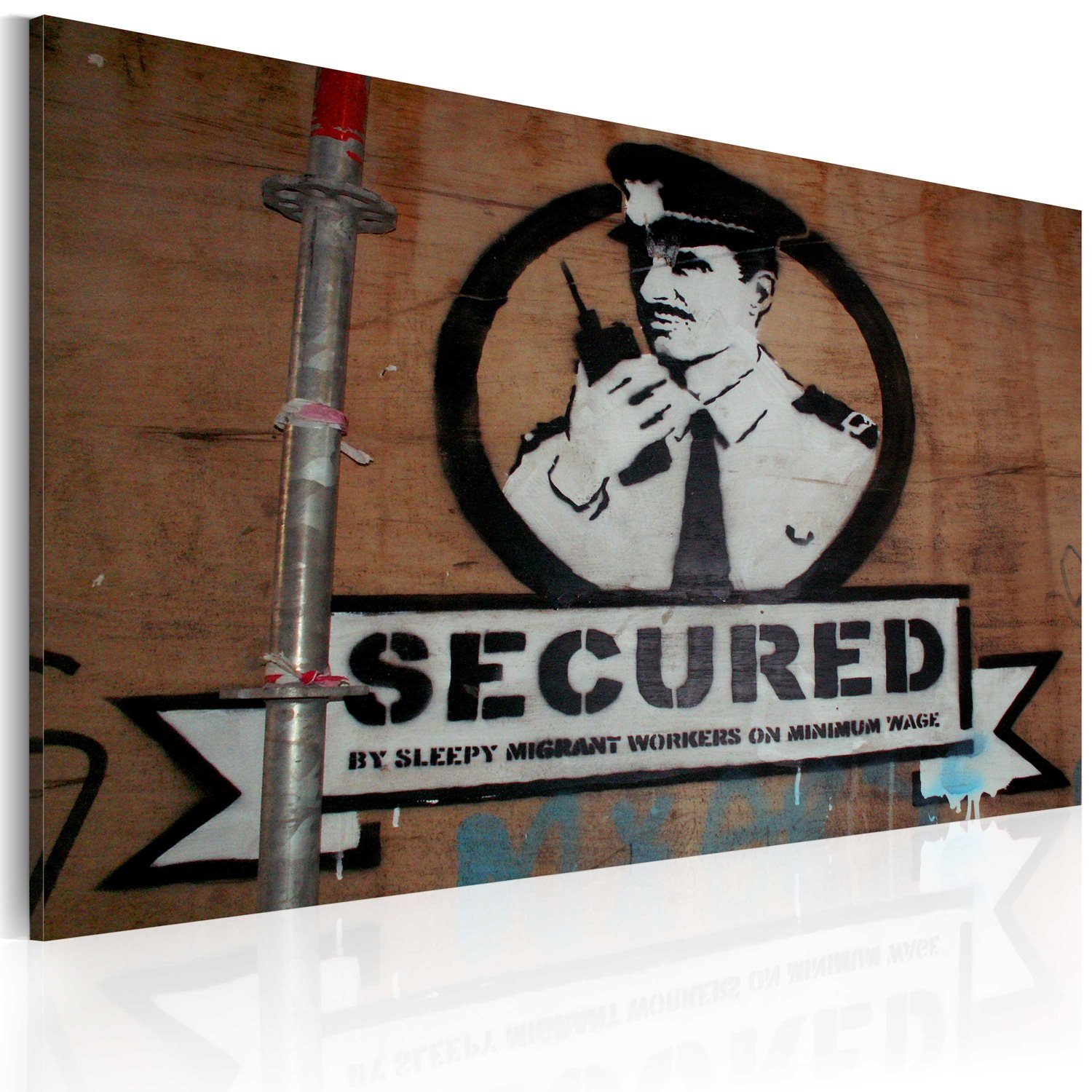 Πίνακας – Secured (Banksy) 60×40